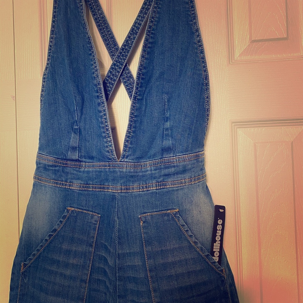 Dollhouse denim jumper